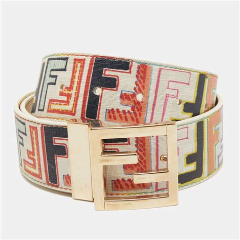 fendi belt beige|fendi multicolor belt.